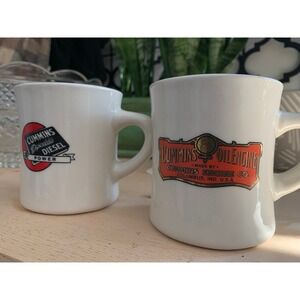 Vintage Cummins Engine Co Diesel Coffee Mug Set of 2 Retro